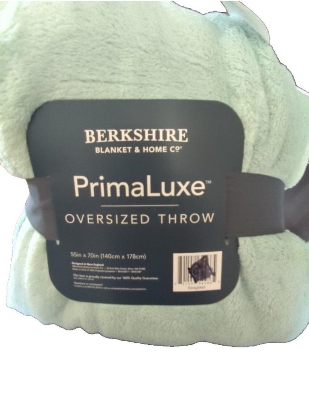 Berkshire Prima Luxe Oversized Plush Soft Throw 55"x70 Mint Teal New-lp